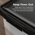 IRIS USA Airtight Dog Food Storage Container, WeatherPro, Removable Wheels - Image 7