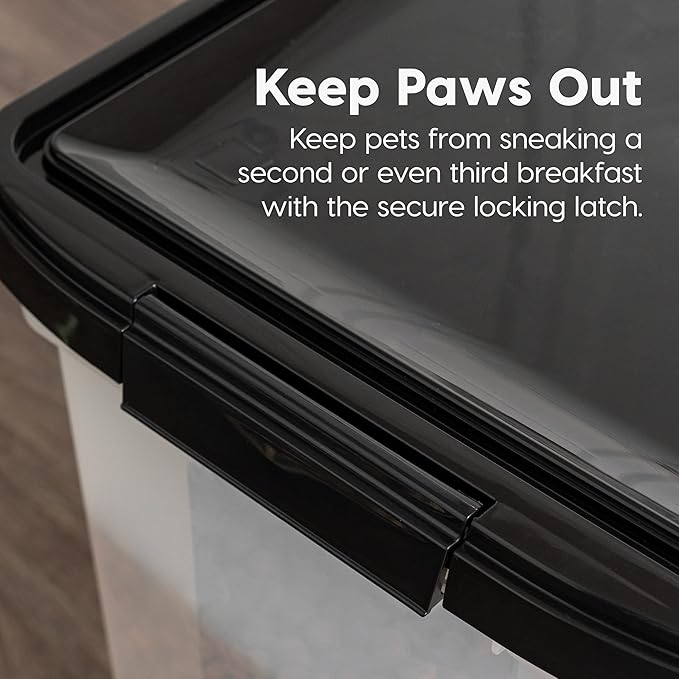 IRIS USA Airtight Dog Food Storage Container, WeatherPro, Removable Wheels - Image 7
