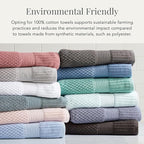 NY Loft 100% Cotton Bath Towel Set of 4 | Grey Towels | Oeko-TEX® Standard 100 - Image 6