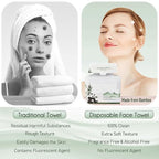 Bamboo Viscose Disposable Face Towel Biodegradable Large Dry Face Wipes 240 - Image 3