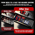 10 PCS Tool Box Drawer Organizers, Large & Medium Tool Trays - Image 6