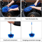 Cobweb Duster with Extension Pole, Washable Cleaning Duster Kit with 2 Duster - Image 6