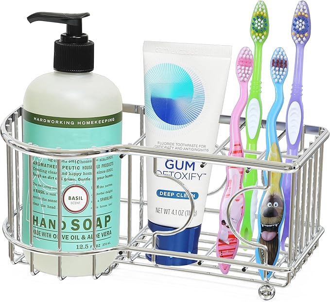 Simple Houseware Multi-Functional 6 Slots Toothbrush Holder by SimpleHouseware