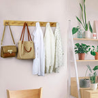 WEBI Coat Rack Wall Mounted, 10 Hooks, Peg Rail Hat Hooks - Image 3