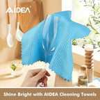 AIDEA Microfiber Glass Cleaning Cloth 12PK, Lint Free Cloth Polishing Cleaning - Image 5