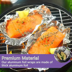 Box of 200 - Pre-Cut 12" Aluminum Foil Sheets - 12x10" Extra Wide & - Image 7