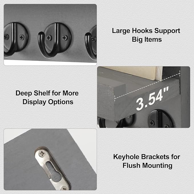Key Holder for Wall, Decorative Key and Mail Holder - Image 3
