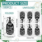 100PCS Disposable Hand Towels for Bathroom Paper Towels for Guests 3 Ply Just - Image 2