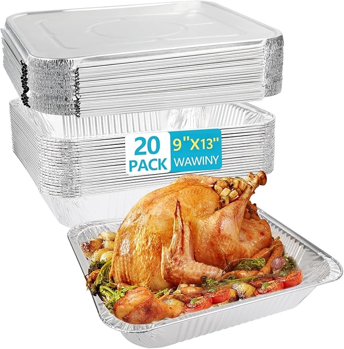 9x13 Thickened Aluminum Foil Pans by WAWINYAirVentFilters