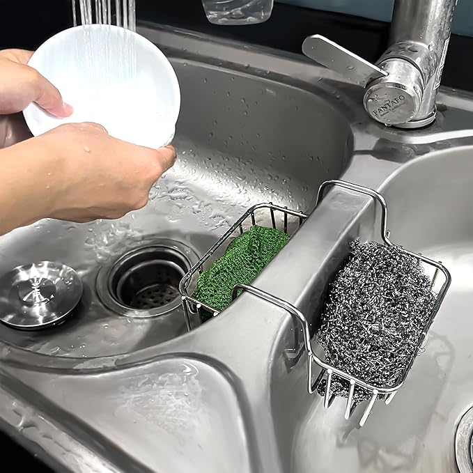 Stainless Steel Sponge Holder for Kitchen Sink - Image 8