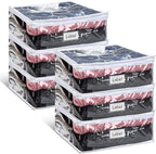Hoolerry 6 Pieces Sweater Storage Bags Plastic Clear PVC Clothes Storage Bags by Hoolerry