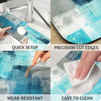 MCALK Turquoise Kitchen Sink Faucet Mat Splash Guard, Absorbent Quick-Dry - Image 4