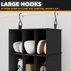 SpaceAid 2 Pack Hanging Closet Organizer and Storage - Image 5