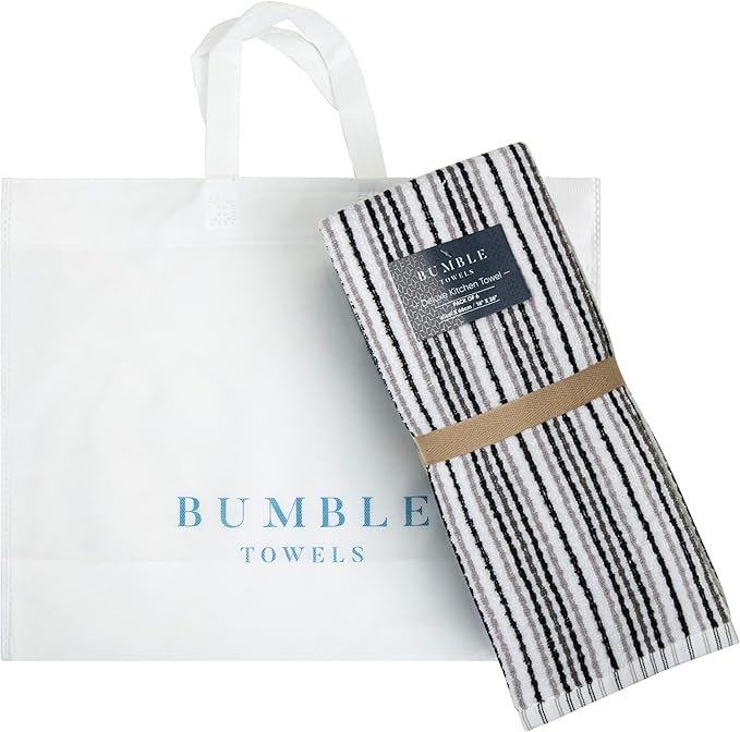 Popcorn Stripe Cotton Kitchen Towels - Image 6