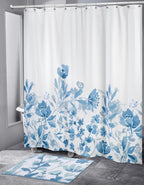 Izod - Shower Curtain, Twill Fabric Curtain, Floral Bathroom Decor, Dorm Room - Image 2