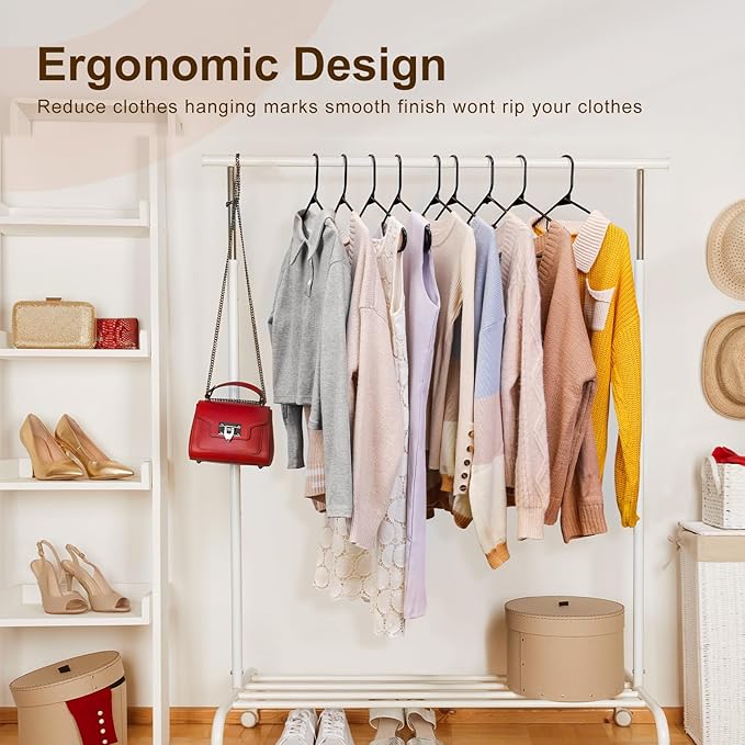 HOUSE DAY Plastic Hangers 50 Pack - Image 6