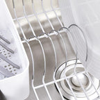 Sweet Home Collection 2 Piece Dish Drying Rack Set Drainer - Image 6