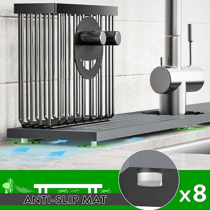 Cisily Diatomite Faucet Mat for Kitchen Sink Protectors - Image 6