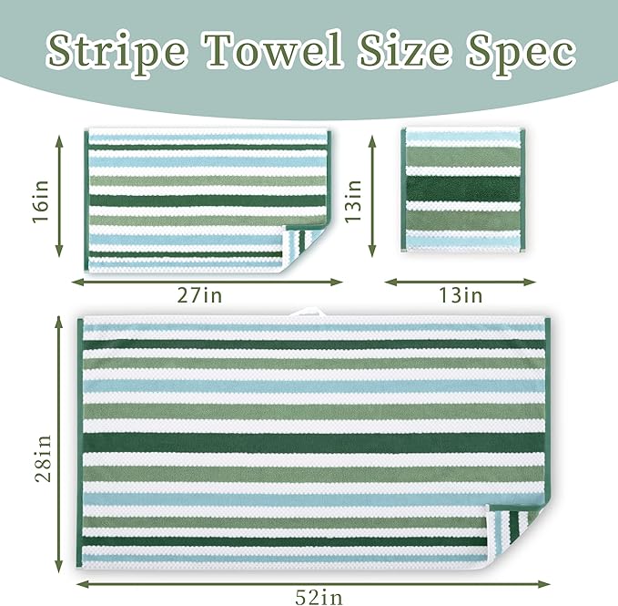 Striped Bath Towels - Image 4