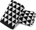 Black Hand Towels for Bathroom & Kitchen, 2 Pack Cotton Quick Dry Towels for by Jacquotha
