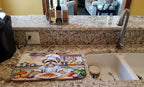 Caroline's Treasures DAC6282DDM Lhasa Apso The Chef Dish Drying Mat Absorbent - Image 2