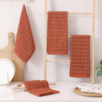 Homaxy 100% Cotton Terry Kitchen Towels, Checkered Designed, Soft and Super - Image 6