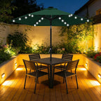 ABCCANOPY Durable Solar Led Patio Umbrellas with 24LED Lights 7.5FT (Green) - Image 9