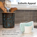 Elevated Lifestyle Ceramic Sponge Holder – Sink Caddy Organizer, Decorative - Image 4