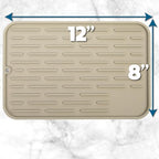 Large Silicone Dish Drying Mat for Kitchen Counter or Under Sink, Waterproof - Image 2