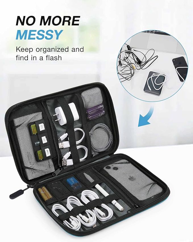 BAGSMART Large Electronics Organizer Travel Case, Travel Cable Organizer Bag - Image 2