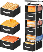 Pipishell Hanging Closet Organizer 6-Shelf, Hanging Shelves - Image 9