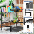 SNSLXH 2-Tier Over The Sink Dish Drying Rack, Kitchen Large Dish Drying Rack - Image 3