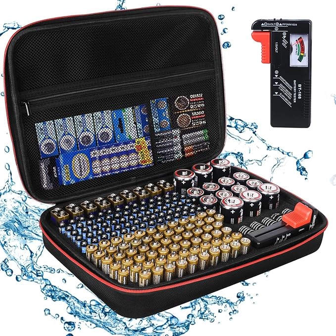 Battery Organizer Holder Storage Case by keabys