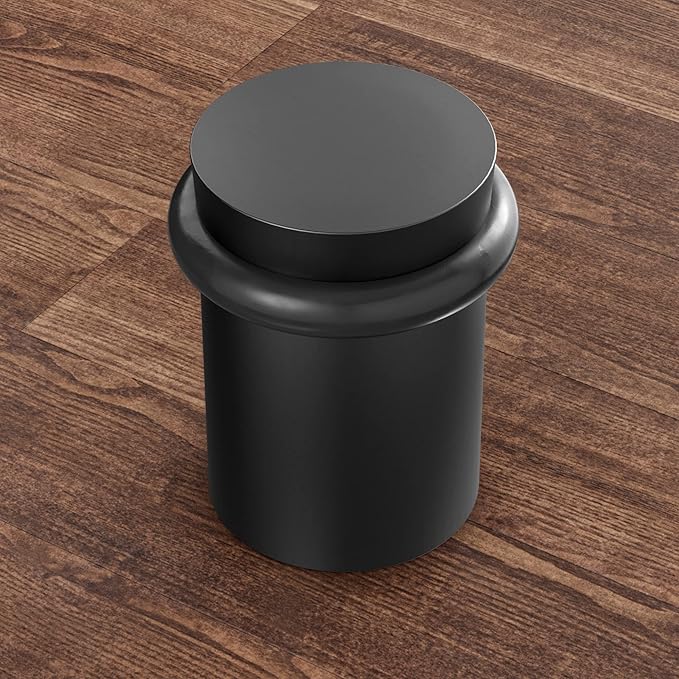 NYCO - Floor Door Stopper Chrome Door Stop - Classy Solid Steel Modern Heavy - Image 2
