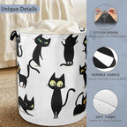 Funny Black Cat Laundry Hamper, Dirty Clothes Laundry Basket - Image 3