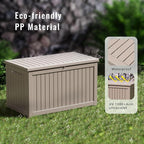 DRATO 280 Gallon Deck Box, Waterproof Resin Large Outdoor Storgae Box for Patio Furniture, Patio Cushions, Gardening Tools, Pool Supplies, Lockable（Gray，280 Gallon） - Image 4