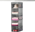 ZOBER Hanging Closet Organizer, 5-Shelf by ZOBER