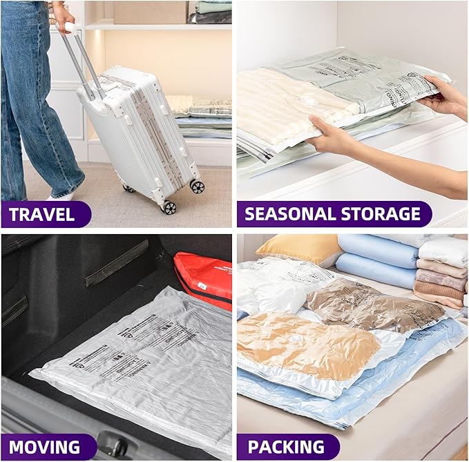 TAILI 12 Pack Combo Vacuum Storage Bags, Vacuum Seal Bags - Image 9
