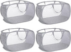 4 Pack Collapsible Laundry Baskets, Foldable Laundry Basket by Bemkoo