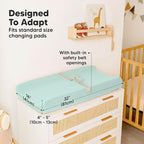 2-Pack Baby Changing Pad Cover for Girl, Boy - Image 4