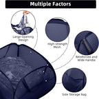 2 Pack Collapsible Foldable Laundry Baskets, 90L Large Durable Mesh Pop Up - Image 5