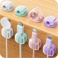 Cable Clips, 8 Pack Cord Holder Cord Organizer Spring Cord Clips Phone Charger by Chfeila
