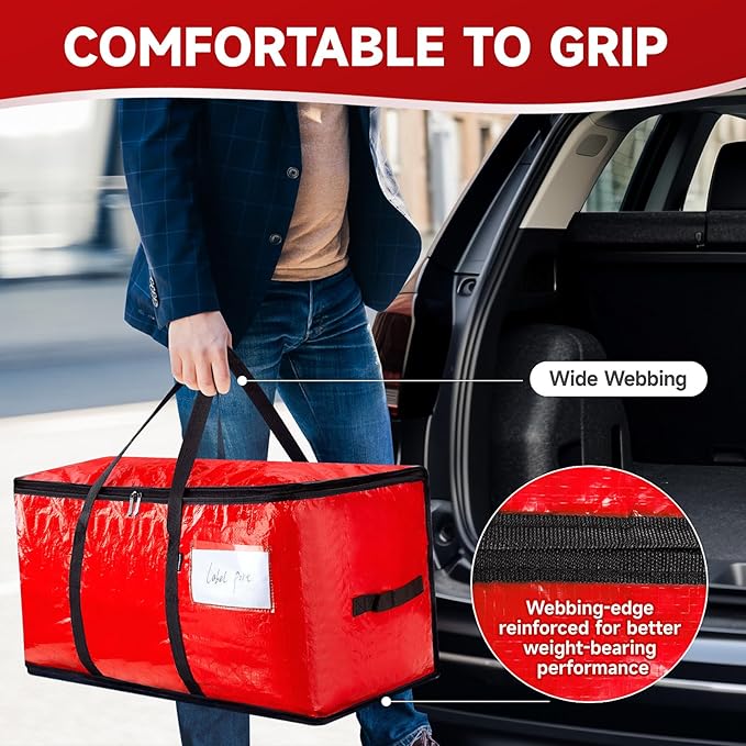 CONGREGATE 8-Pack Heavy Duty Red Moving Bags - Image 2