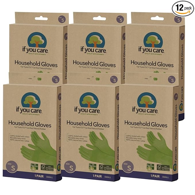 If You Care Small Cotton Flock Lined Protective Gloves, 1 Pair by IfYouCare