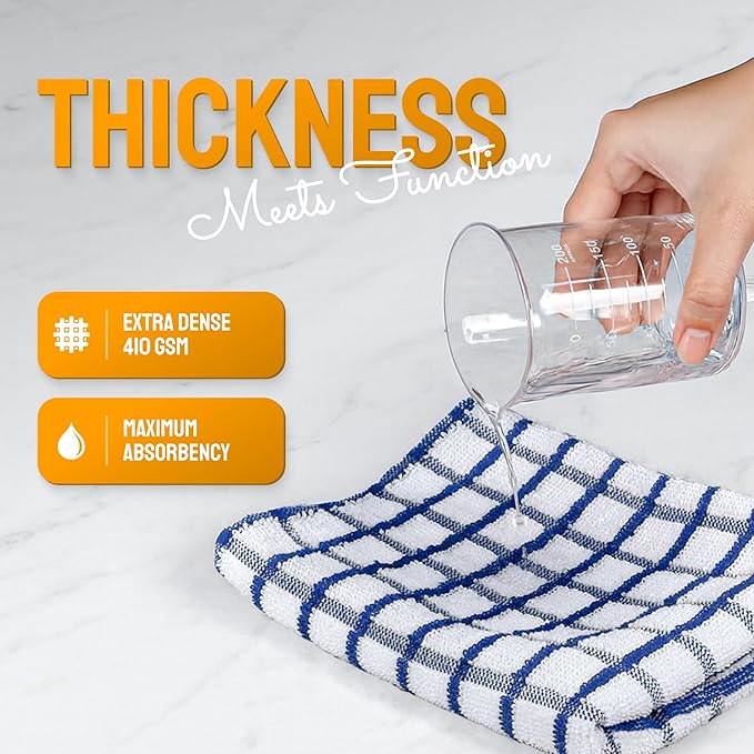 Premium Dish Towels for Kitchen, 8 Pack, 16x26 - Image 3