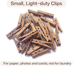 LWR CRAFTS Wooden Small Clothespins 1-7/8" 4.8cm 50 Pieces Per Pack - Image 4