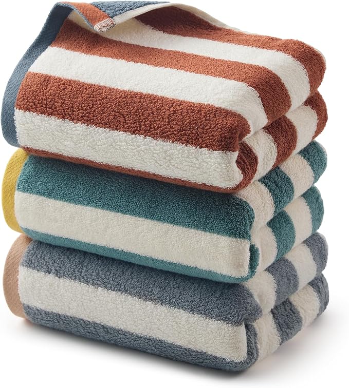 REDKISS 3-Pack Premium Hand Towels, 28x12 Inches 100% Cotton Bath Towels by REDKISSOnline