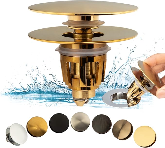 Artiwell Universal Bathroom Sink Drain Stopper, Fits Most Pop-Up Drains by Artiwell