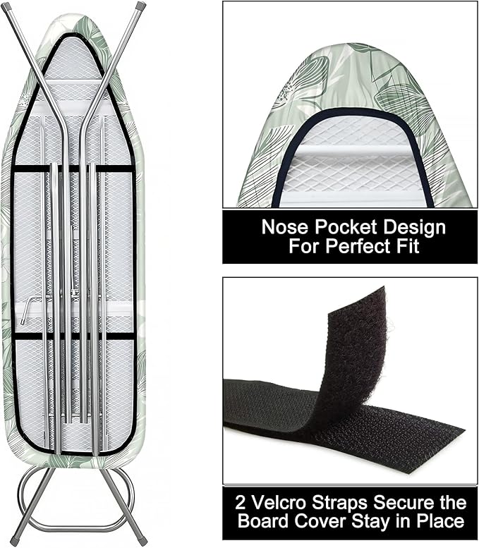 Quick Install Ironing Board Cover 17" x 55" Ironing Board Cover - Image 3