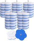 Toilet Bowl Wand Refills 32 Pcs Disposable Toilet Brush Cleaning Sponges Heads by TopoBear